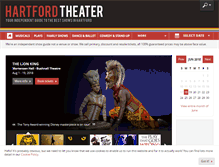 Tablet Screenshot of hartford-theater.com